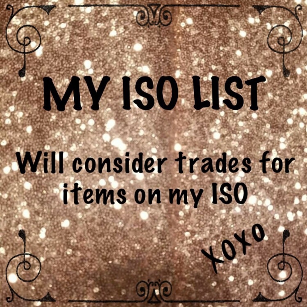 ❤️ MY ISO ITEM LIST ❤️
